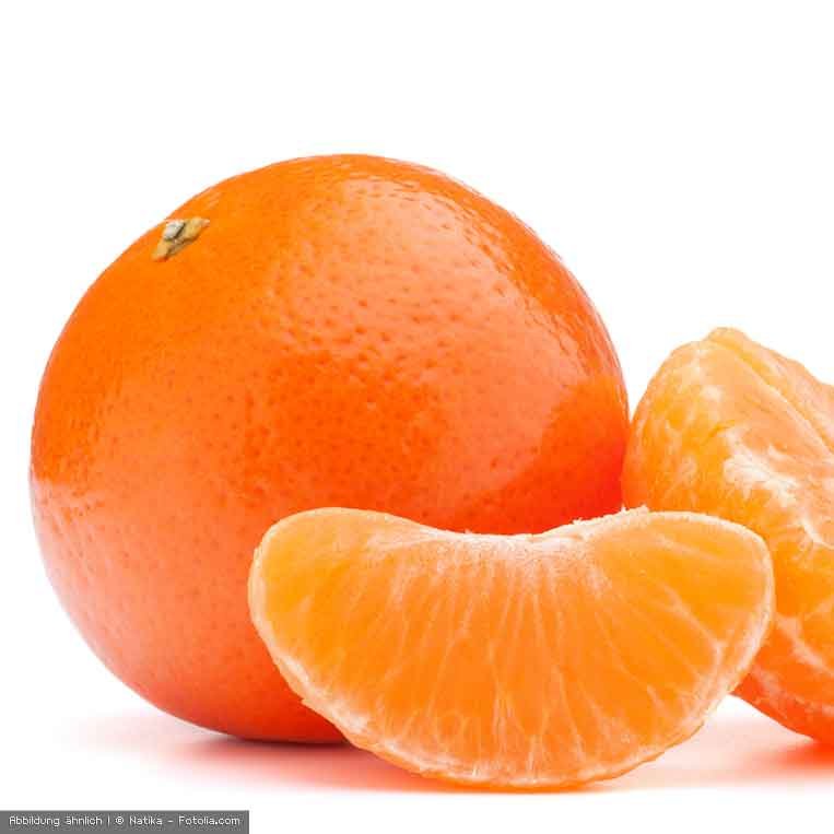 Tangerine geschaelt und ungeschaelt