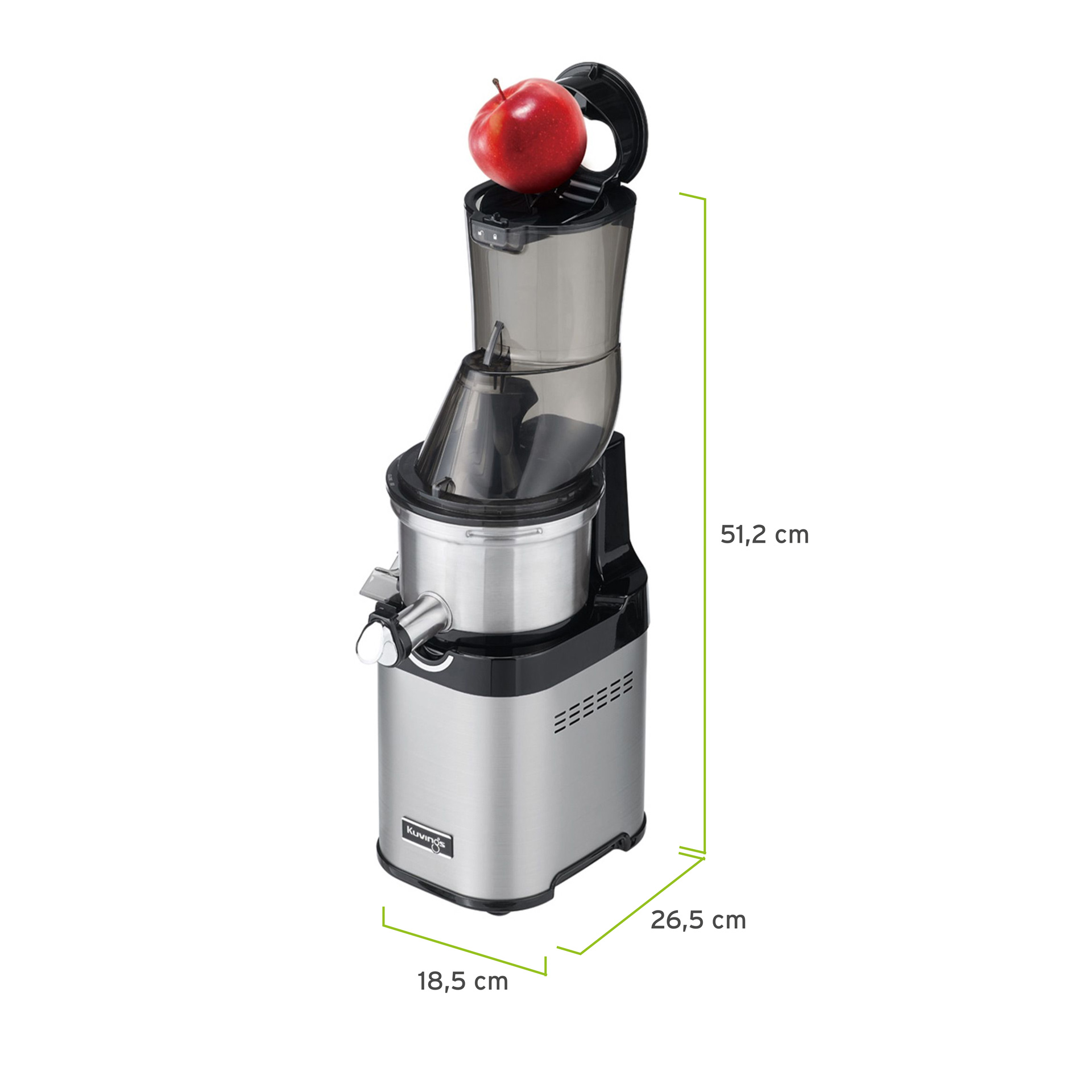 Kuvings Profi Slow Juicer CS700 Edelstahl 53904ED