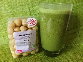 Grüner Smoothie Macadamia