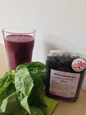 Grüner Smoothie Aronia