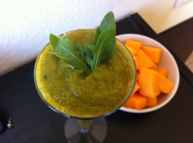 Papaya und Rucola Smoothie