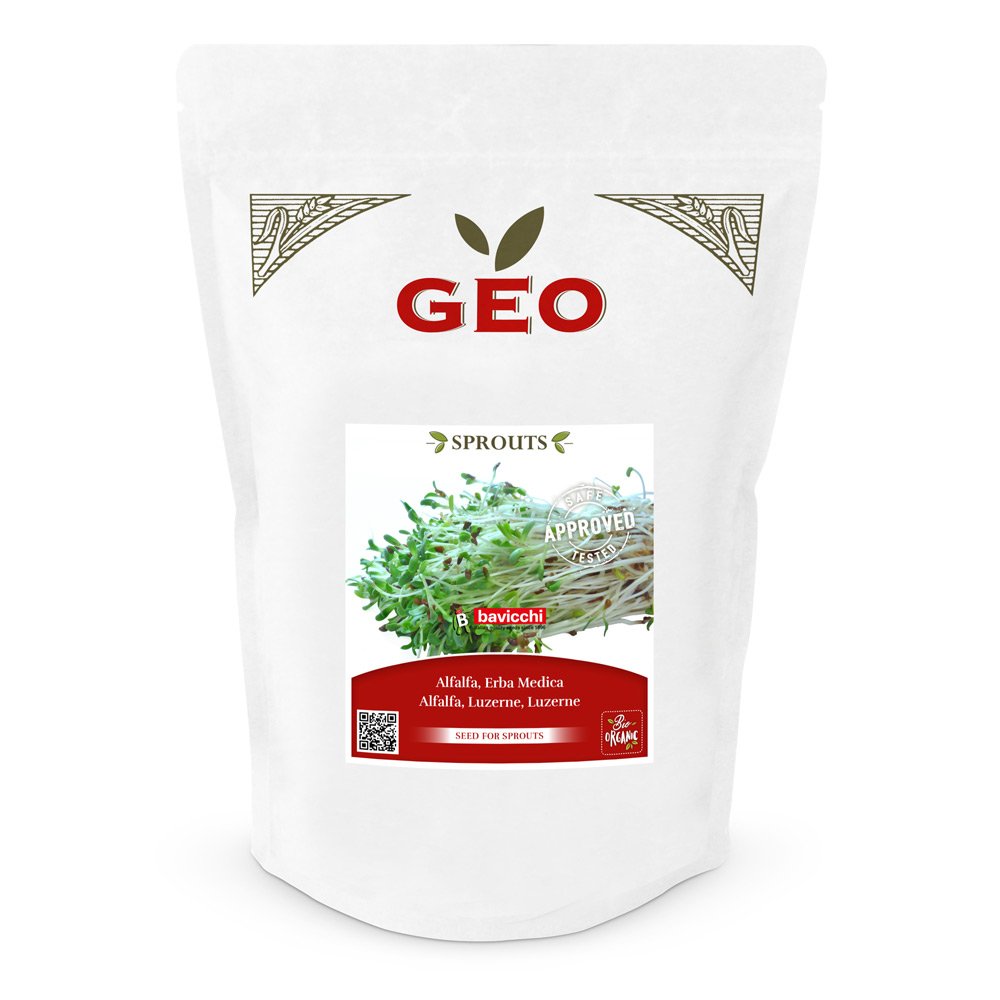 Geo Sprouts Alfalfa Keimsaaten in Verpackung