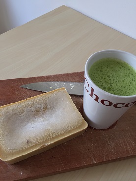 Grüner Smoothie Kakao-Clementinen