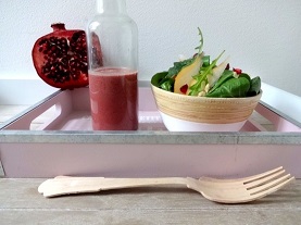 Salat-Variation mit Granatapfel-Kr&auml;uter&ouml;l 