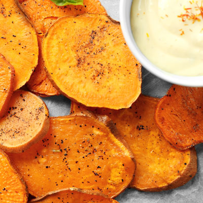 Chips aus der Süßkartoffel in 3 Varianten